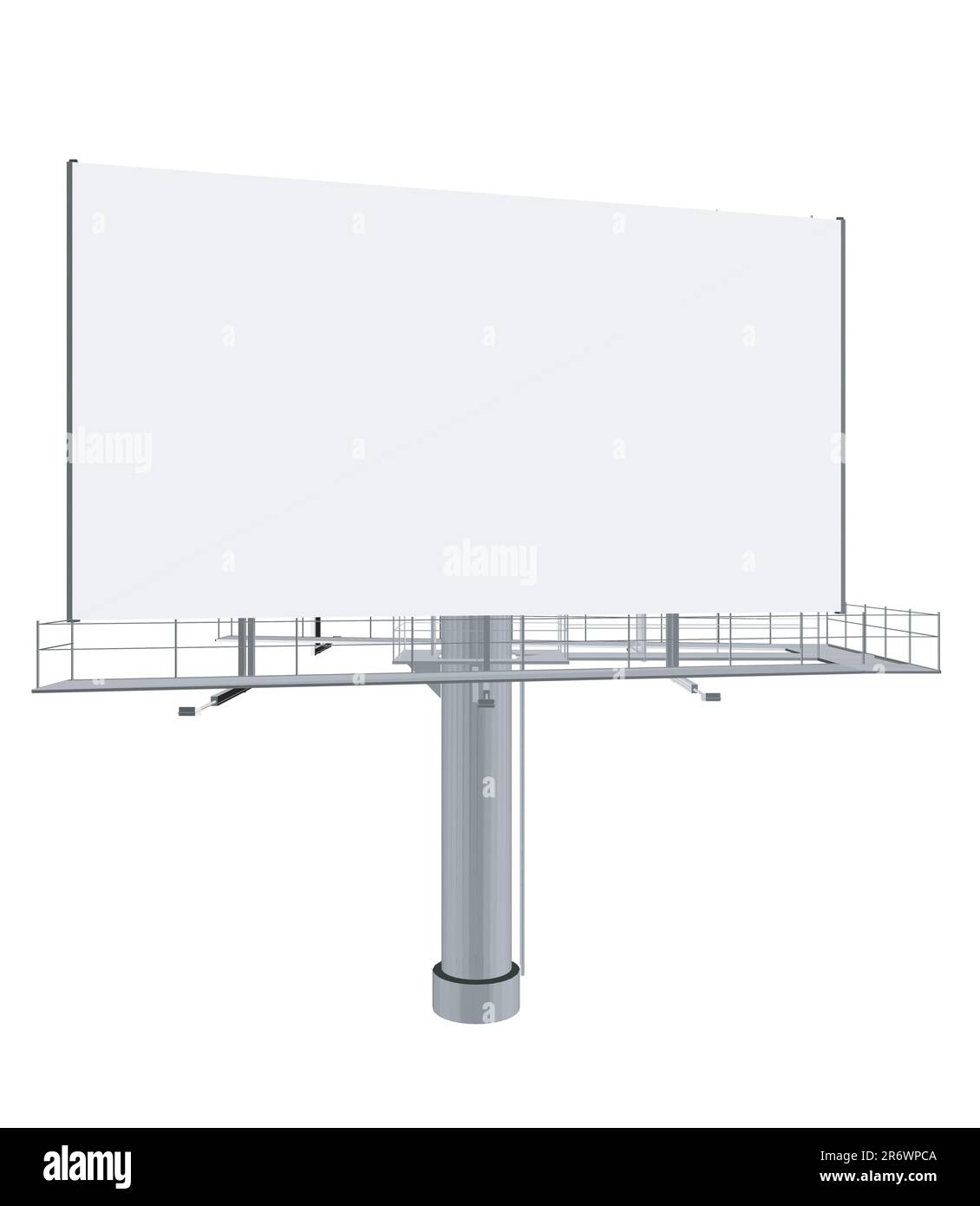 Polygonale große Reklametafel. Modell für Ihre Werbung und Ihr Design. Modell für Ihre Werbung und Ihr Design. Plakatwände für Außenwerbung, polygonförmig. Stock Vektor