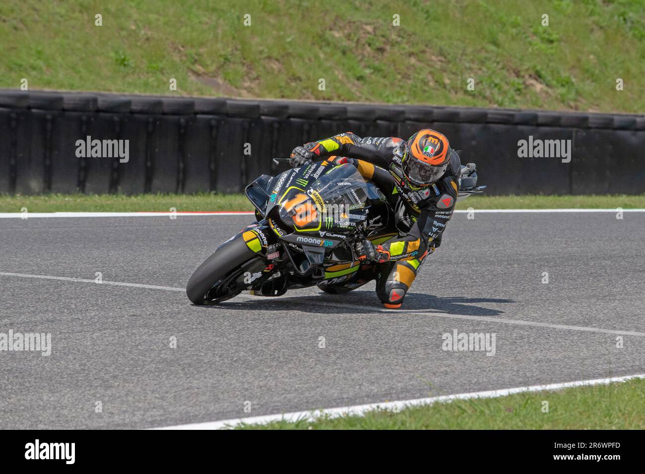 Florenz, Italien. 11. Juni 2023; Autodromo Internazionale del Mugello, Scarperia e San Piero, Florenz, Italien; 2023. Italienischer MotoGP-Wettkampftag; Luca Marini, Mooney VR46 Punkte für das Rennteam: Action Plus Sports Images/Alamy Live News Stockfoto