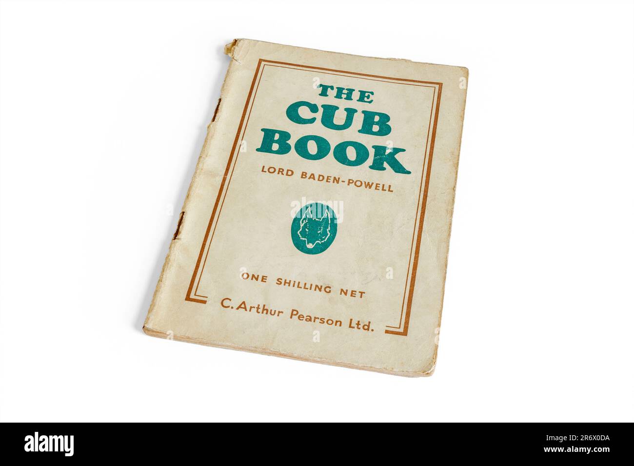 1952. Ausgabe des Buches The Cub (der junge Arm der Pfadfinder) von Lord Baden Powell, Großbritannien Stockfoto