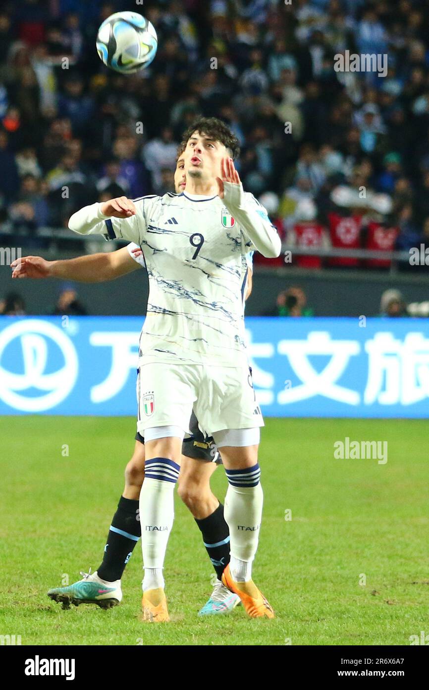 La Plata, Argentinien, Juni 11 2023, Giusseppe Ambrosino von Italien während des Endabgleichs der FIFA U20 im Diego Maradona Stadium ( Kredit: Néstor J. Beremblum/Alamy Live News Kredit: Néstor J. Beremblum/Alamy Live News Stockfoto