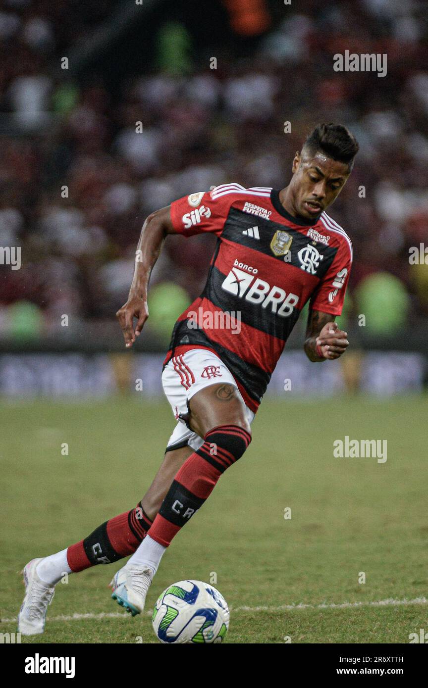 Rio De Janeiro, Brasilien. 11. Juni 2023. Der Spieler Bruno Henrique do Flamengo, während eines Spiels gegen Grêmio, gültig für die brasilianische Meisterschaft 2023, im Maracanã-Stadion, nördlich von Rio de Janeiro, am Sonntag, den 11. Kredit: Brasilien Photo Press/Alamy Live News Stockfoto