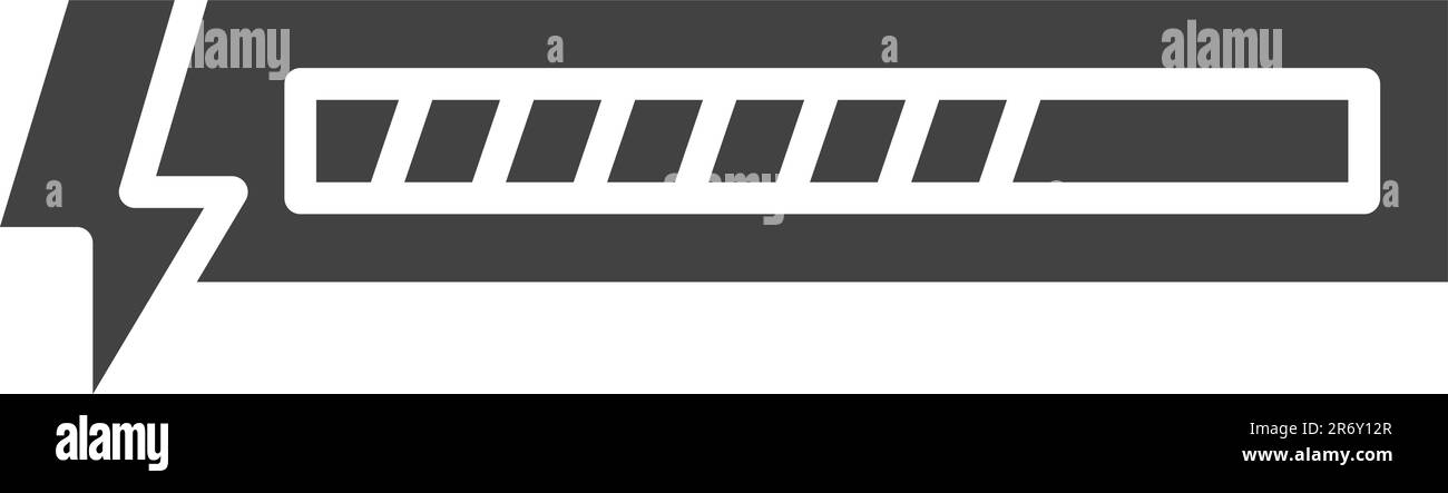 Vektorbild des Symbols „Energieleiste“. Stock Vektor