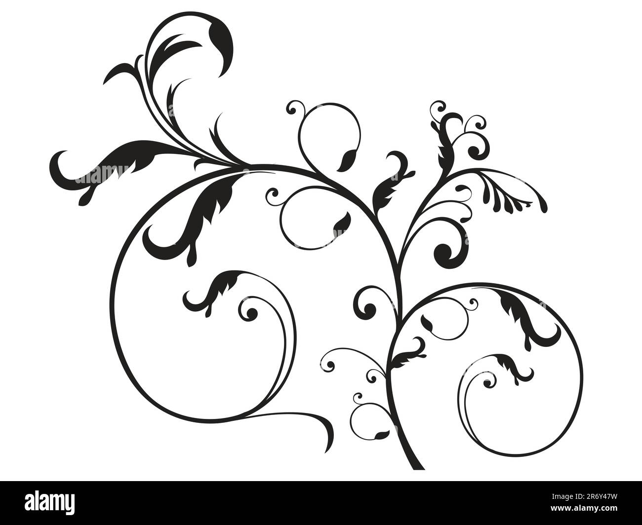 abstrakte florale Vektor-illustration Stock Vektor