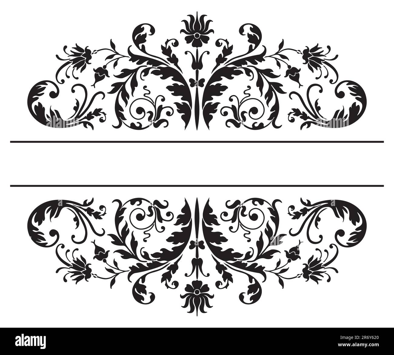 Vintage Ornament - Vector Grunge Blumenhintergrund Stock Vektor