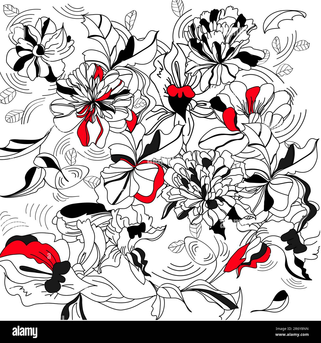 Dekorative Blumen Hintergrund Stock Vektor