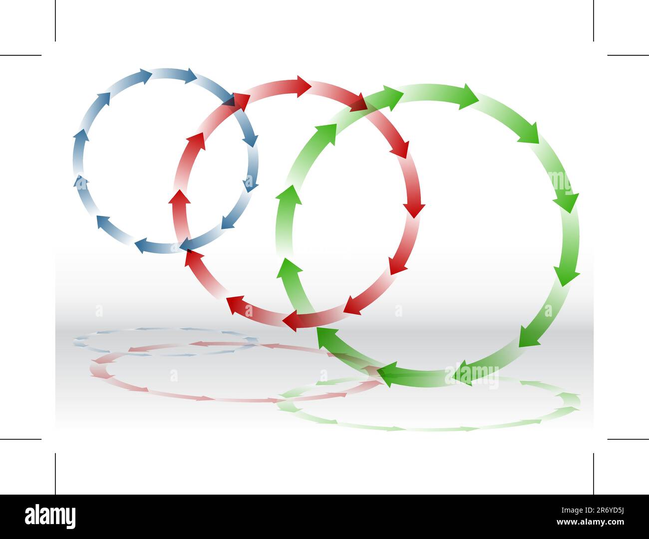 Ein Bild von einem Arrow Recycling. Stock Vektor