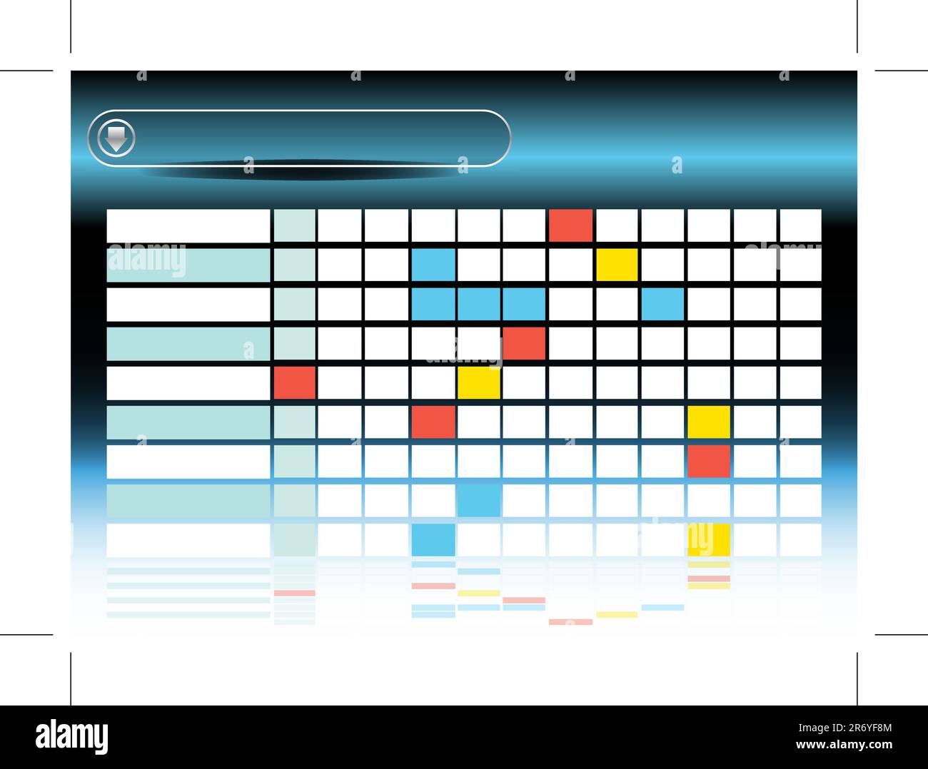 Ein Bild von einem Prozessdiagramm. Stock Vektor