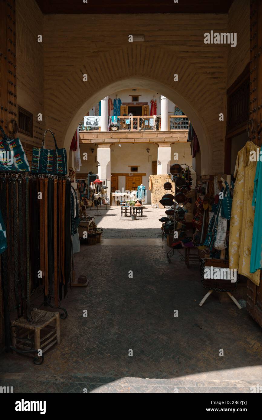 Souks und Medina von Marrakesch Stockfoto