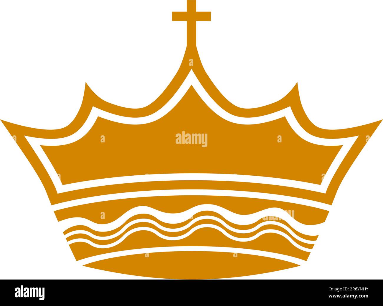 Ein Bild einer religiösen Krone. Stock Vektor