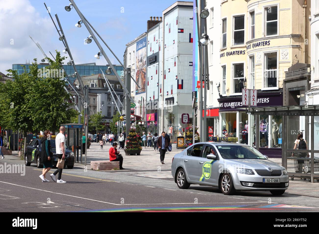 Einkaufsviertel St. Patrick's Street, Cork City, County Cork, Irland Stockfoto