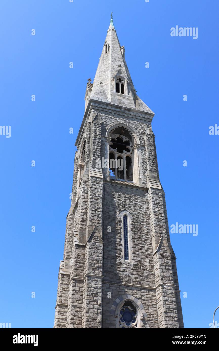 Glockenturm der St. Michael's Church, Dun Laoghaire, in der Nähe von Dublin, Irland Stockfoto