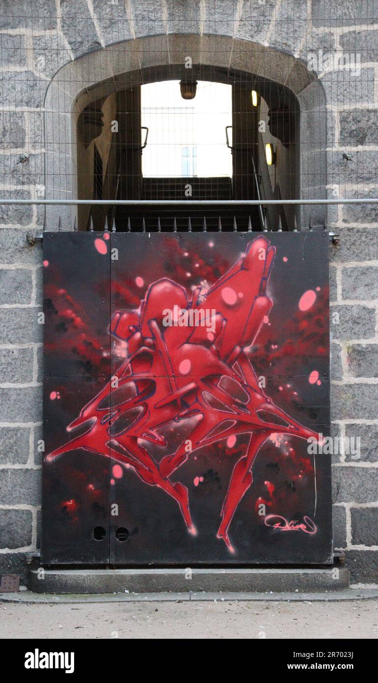 Nuart Street Art, Aberdeen Stockfoto