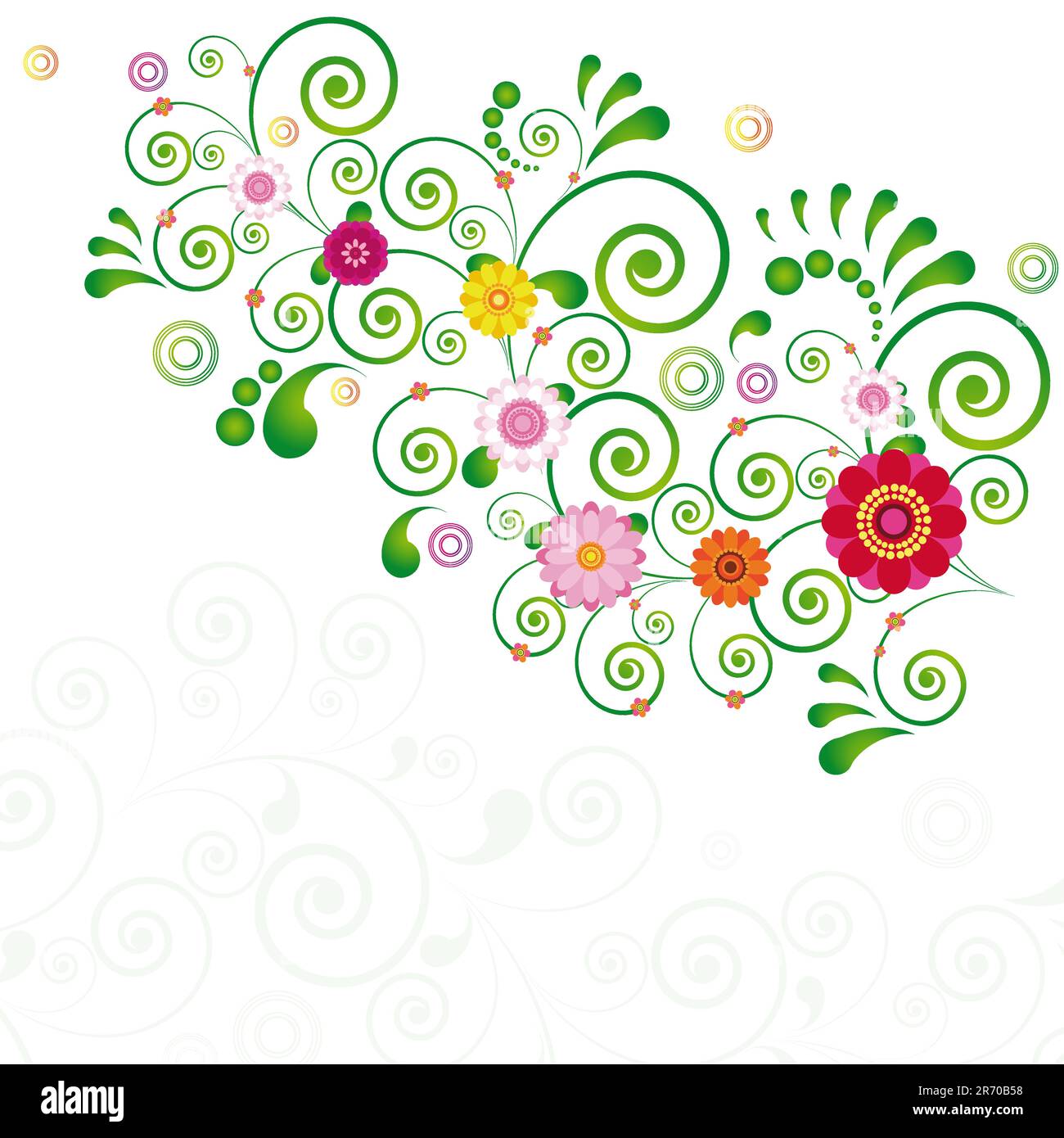 Abstrakte Blumen Hintergrund mit Platz für Ihren Text.eps 10. Abbildung für Ihr Design. Stock Vektor
