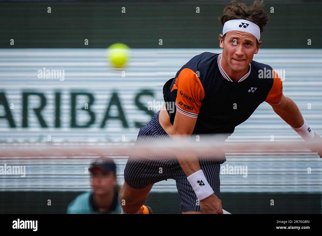 Paris, Frankreich 20230611. Casper Ruud während des Finales beim Roland-Garros-Turnier zwischen Casper Ruud und Novak Djokovic aus Serbien. Foto: Beate Oma Dahle/NTB Stockfoto