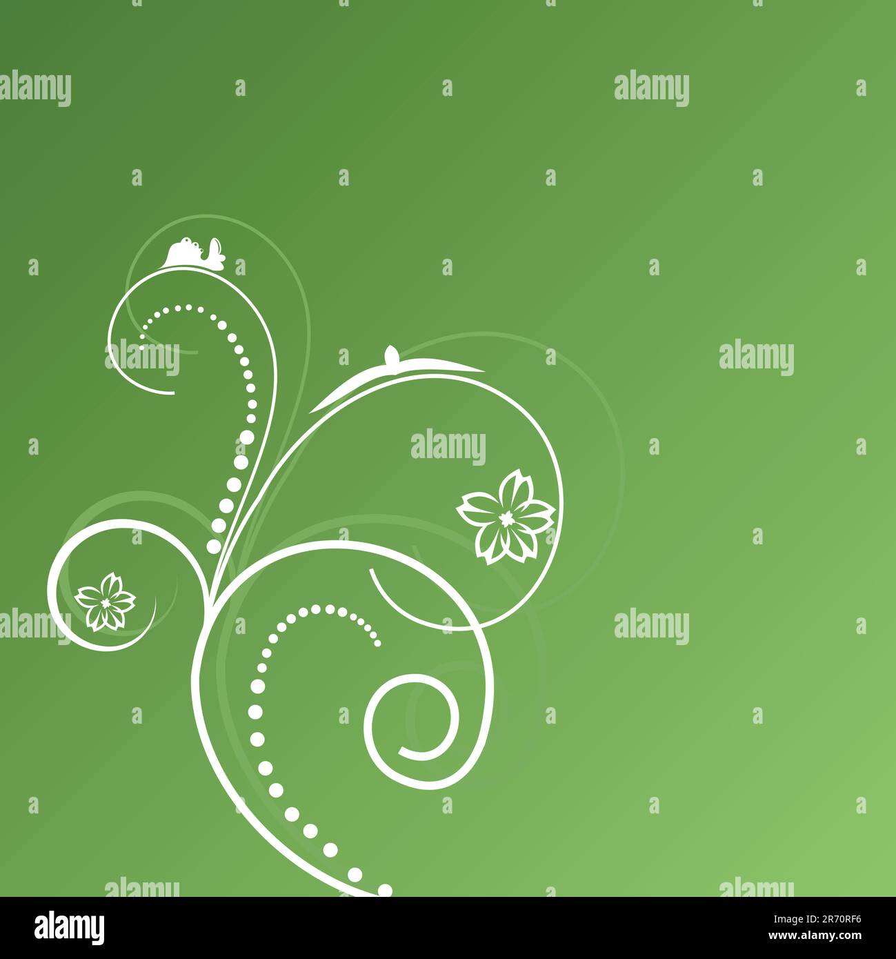 Hintergrund für abstrakte Blumen mit Platz für Ihren Text. Vektor Stock Vektor