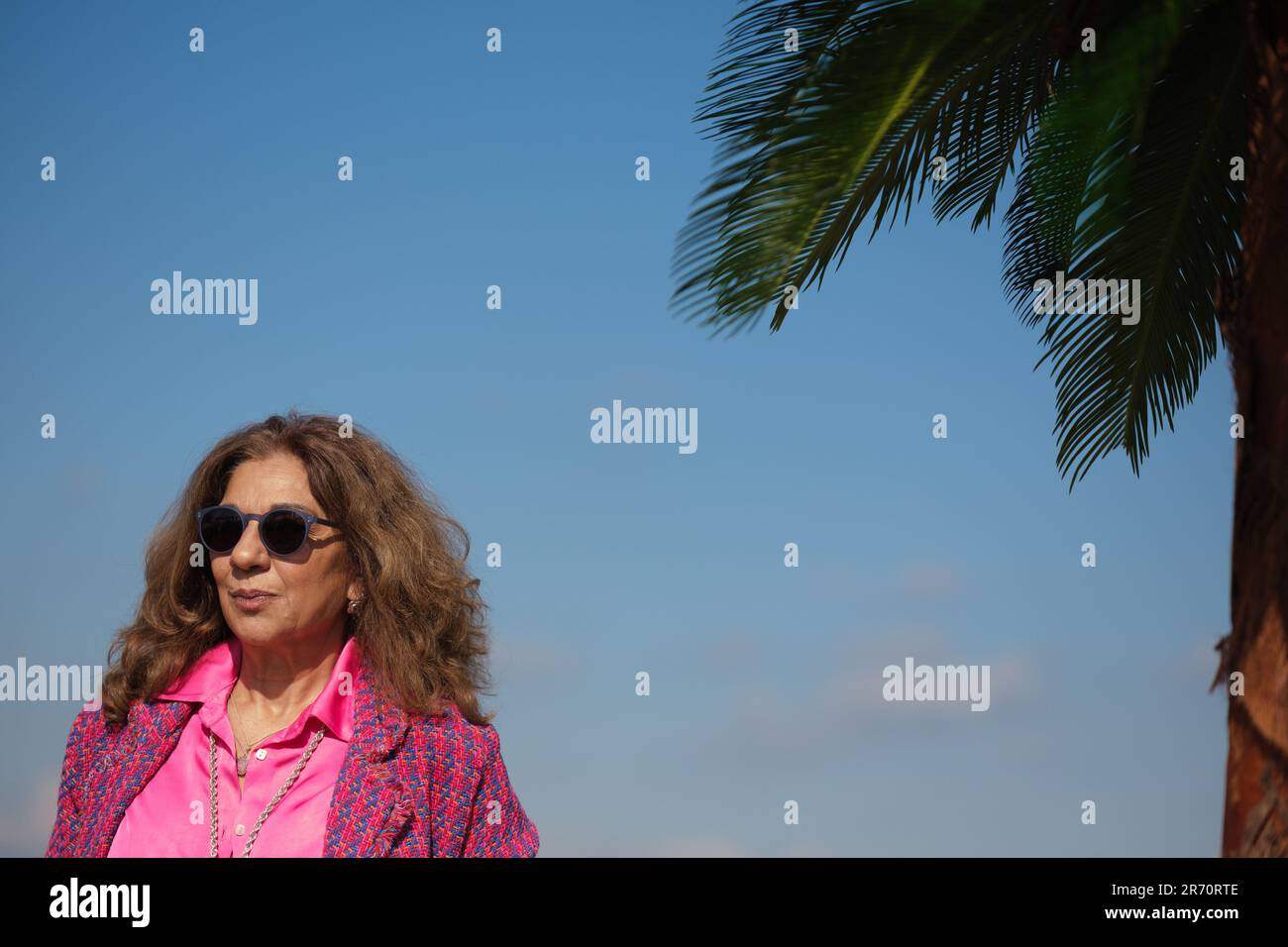 Sängerin und Schauspielerin Lolita Flores besucht am 31. Mai 2023 in Madrid „Las Invisibles“ von SkyShowtime PhotoCall im Emperador Hotel Stockfoto