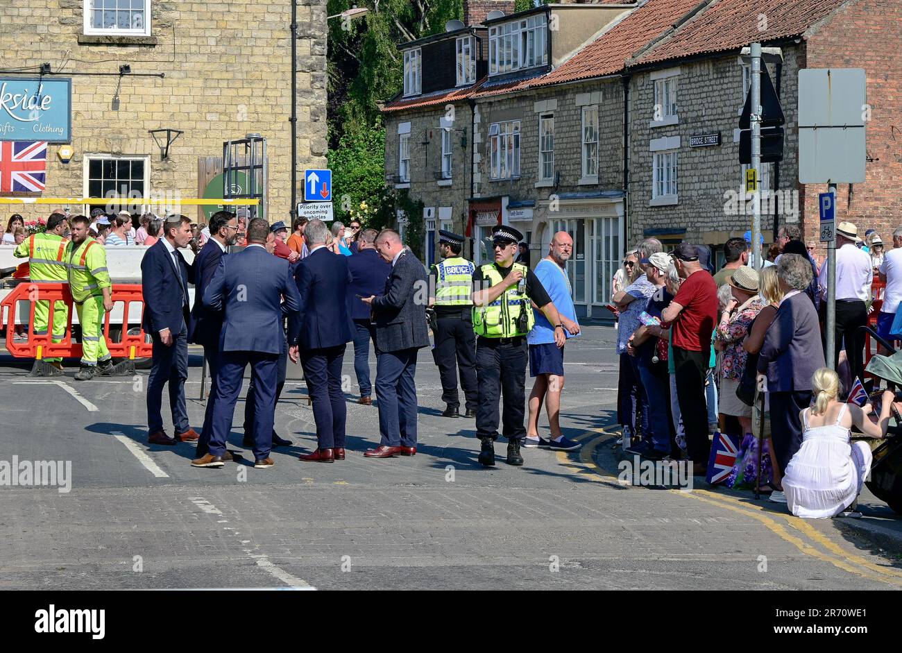 Montag, 12. Juni 2023. King Charles 111 besucht Pickering Town Stockfoto