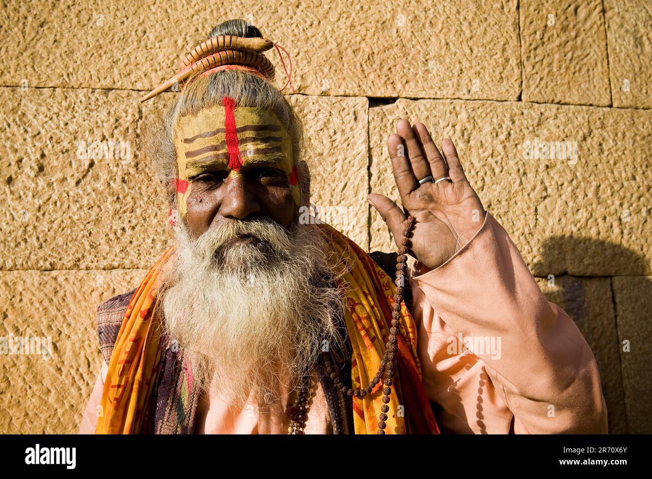 Jaisalmer. Rajasthan. Indien, alter Mann. Jaisalmer. Rajasthan. Indien Stockfoto