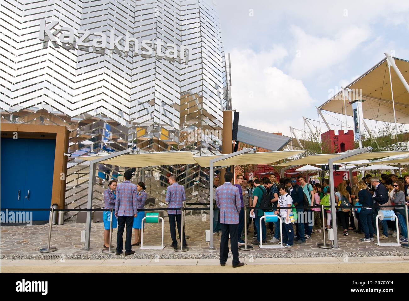 Kasachstanischer Pavillon. expo milano 2015 Stockfoto