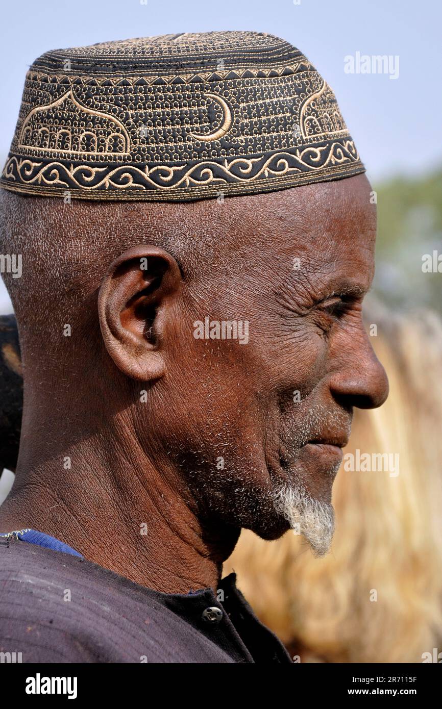 Benin. Djogou-Region. Dorf. Porträt Stockfoto