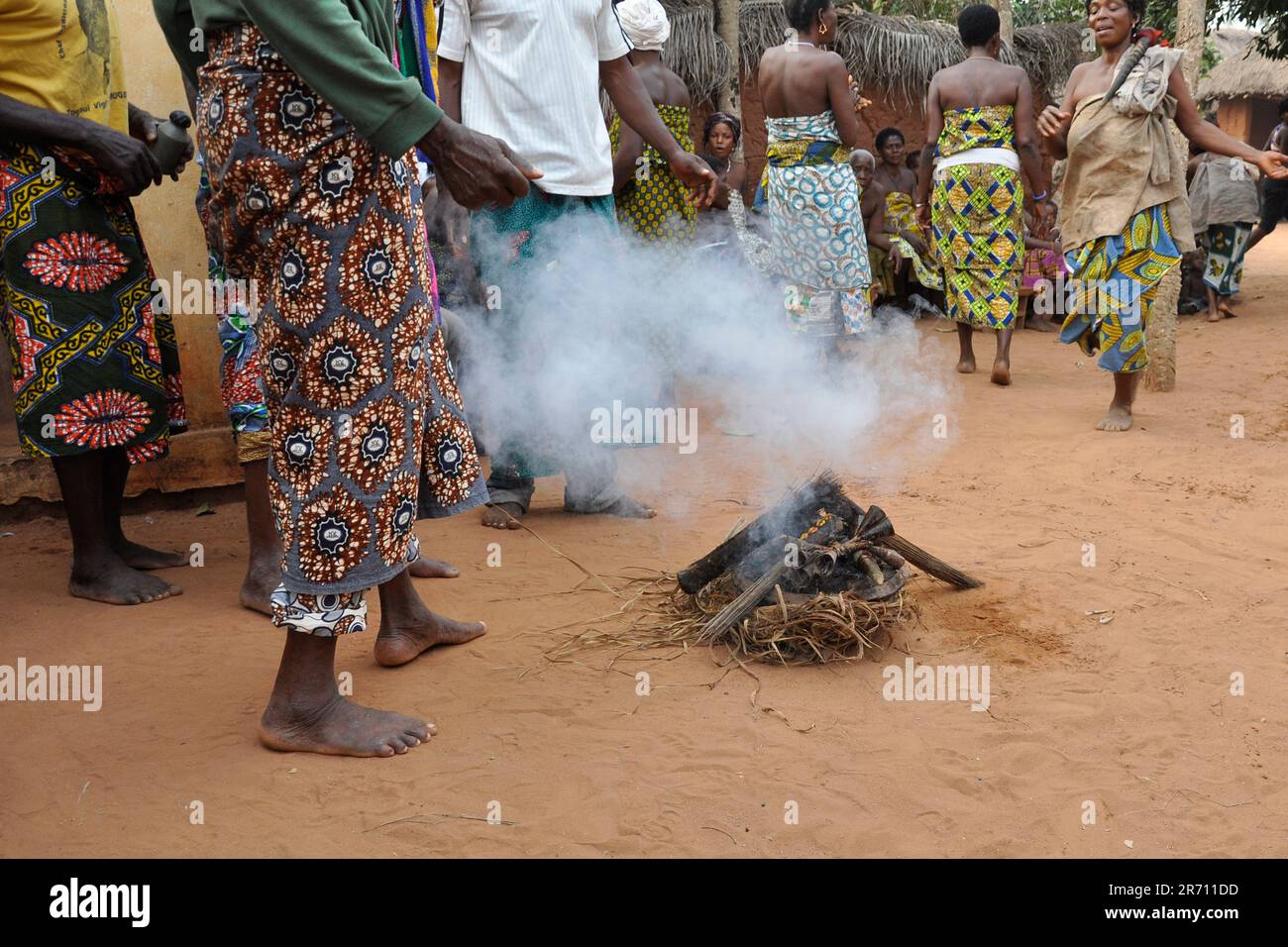 Cerimonia woodoo nei pressi di lome. togo. afrika Stockfoto