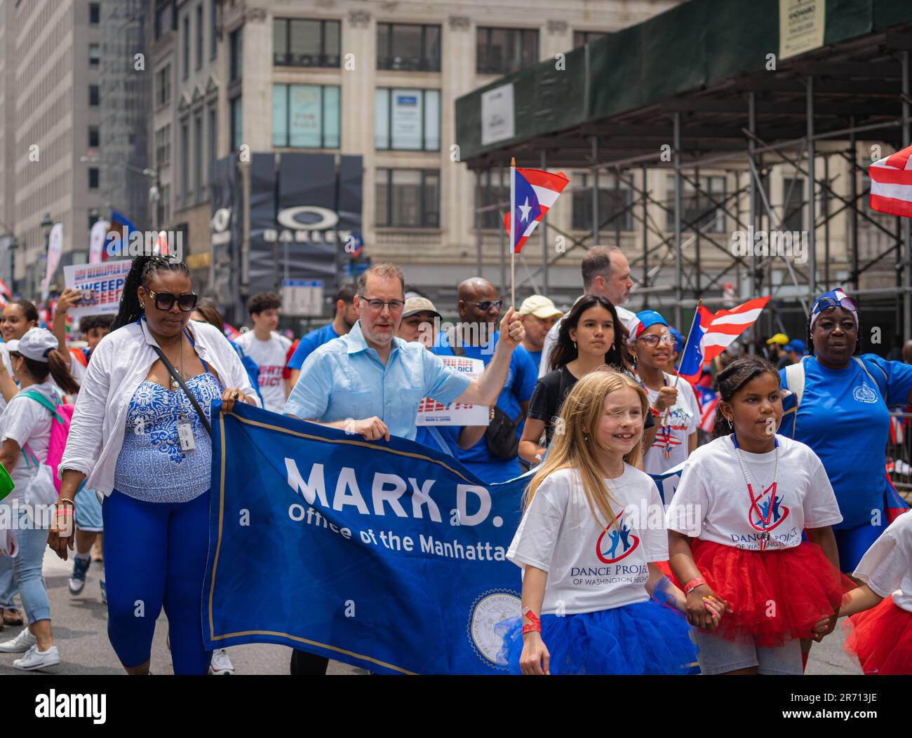 New York City, USA. 11. Juni 2023. Manhattan Borough Präsident Mark D. Levine bei der 66. National Puerto Rican Day Parade in New York City NY am 11. Juni 2023. (Foto: Steve Sanchez/SipaUSA). Kredit: SIPA USA/Alamy Live News Stockfoto
