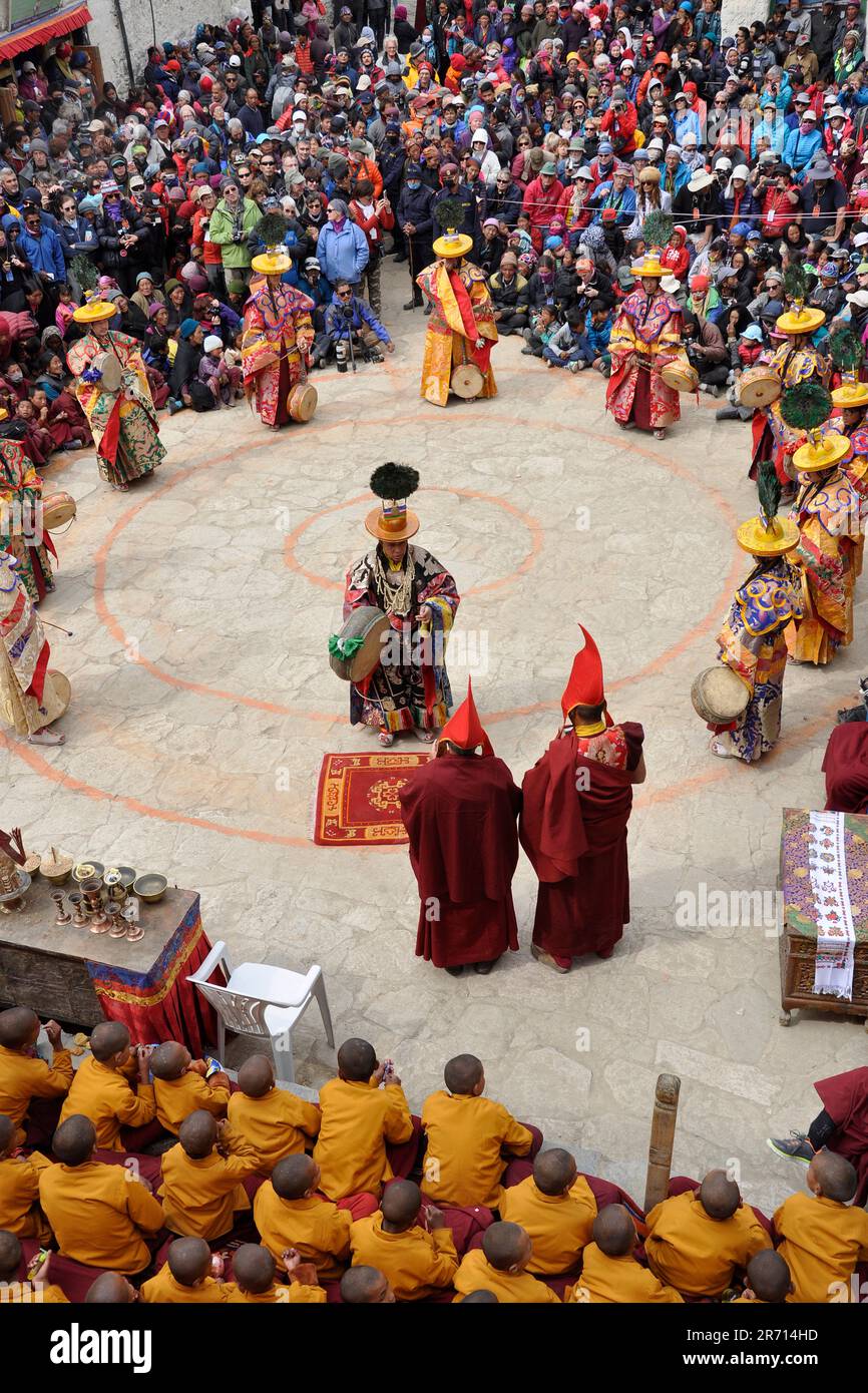 Das Tiji-Festival. lo manthang. mustang. nepal Stockfoto