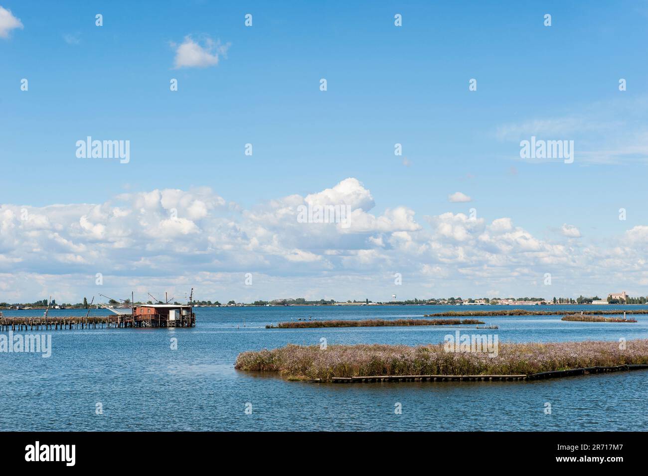 Italien. Emilia Romagna. Valli di Comacchio. Comacchio Valley. Park Po Delta Stockfoto