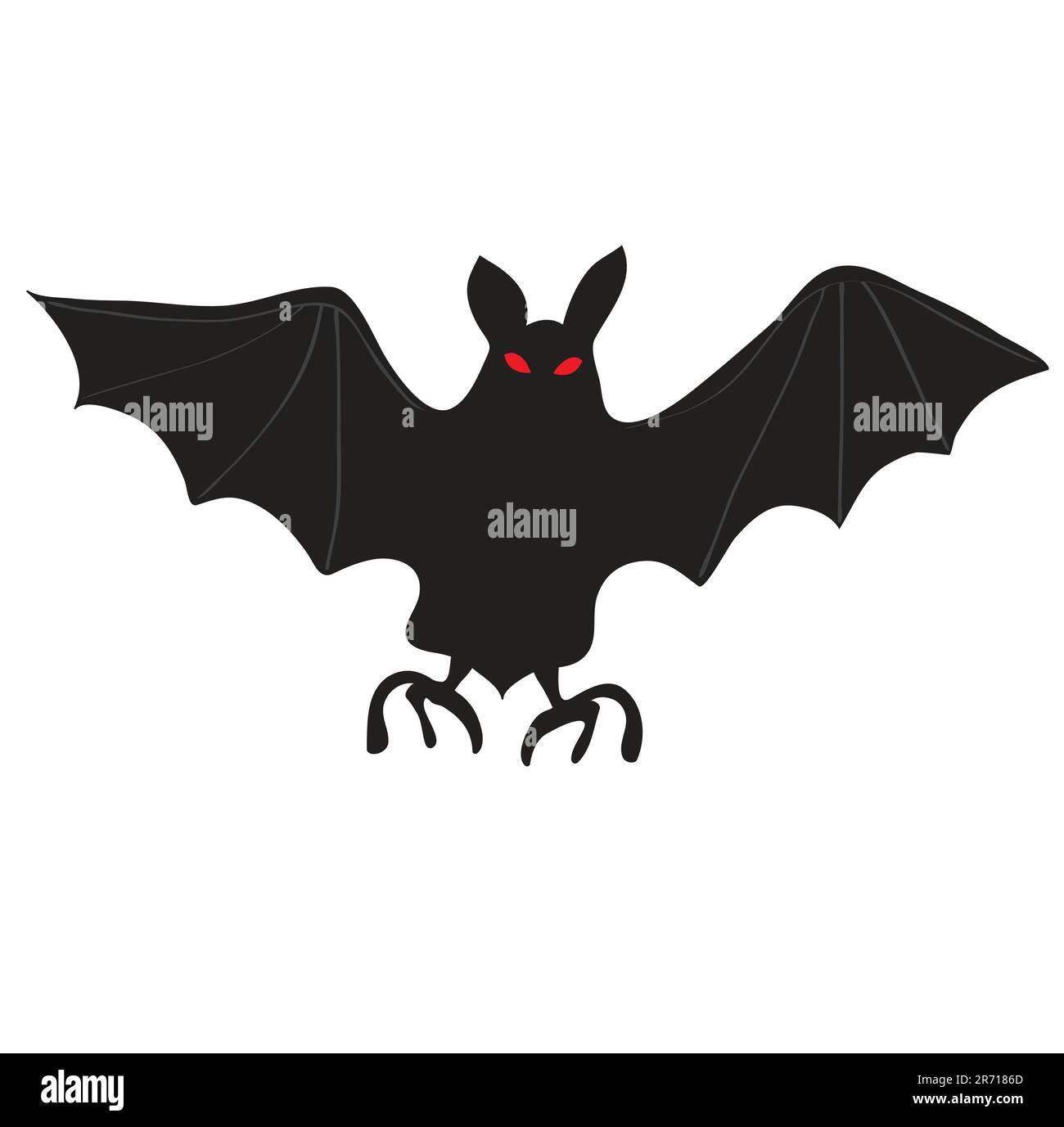 Schwarze und gelbe fledermaus Ausgeschnittene Stockfotos und bilder