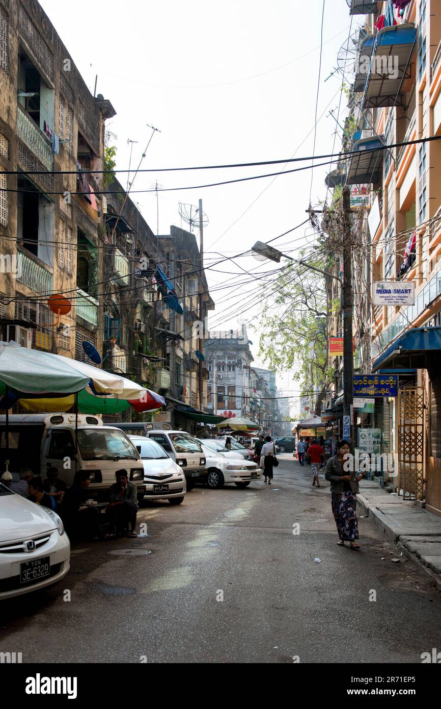 Myanmar, Yangon, Stadt, Alltag Stockfoto