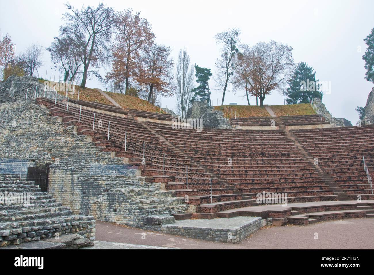 Archäologische Stätte, Augusta Raurica, Augst, Schweiz Stockfoto