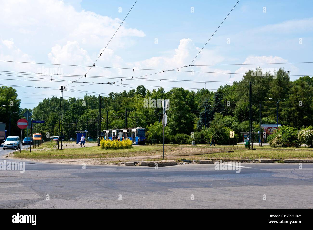 Polen, Krakau, Nowa Huta Bereich Stockfoto