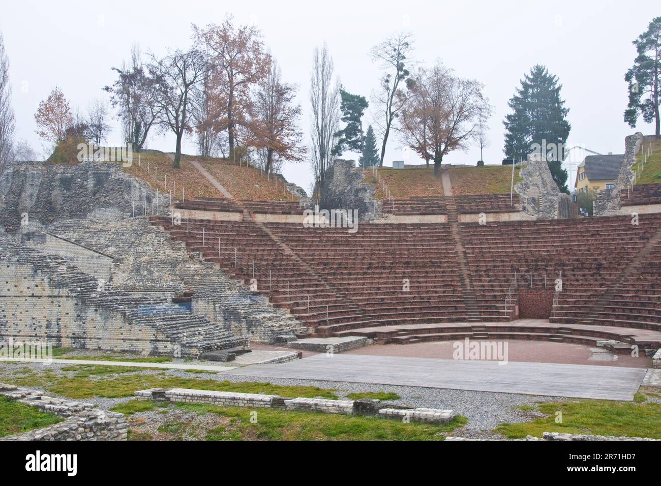 Archäologische Stätte, Augusta Raurica, Augst, Schweiz Stockfoto