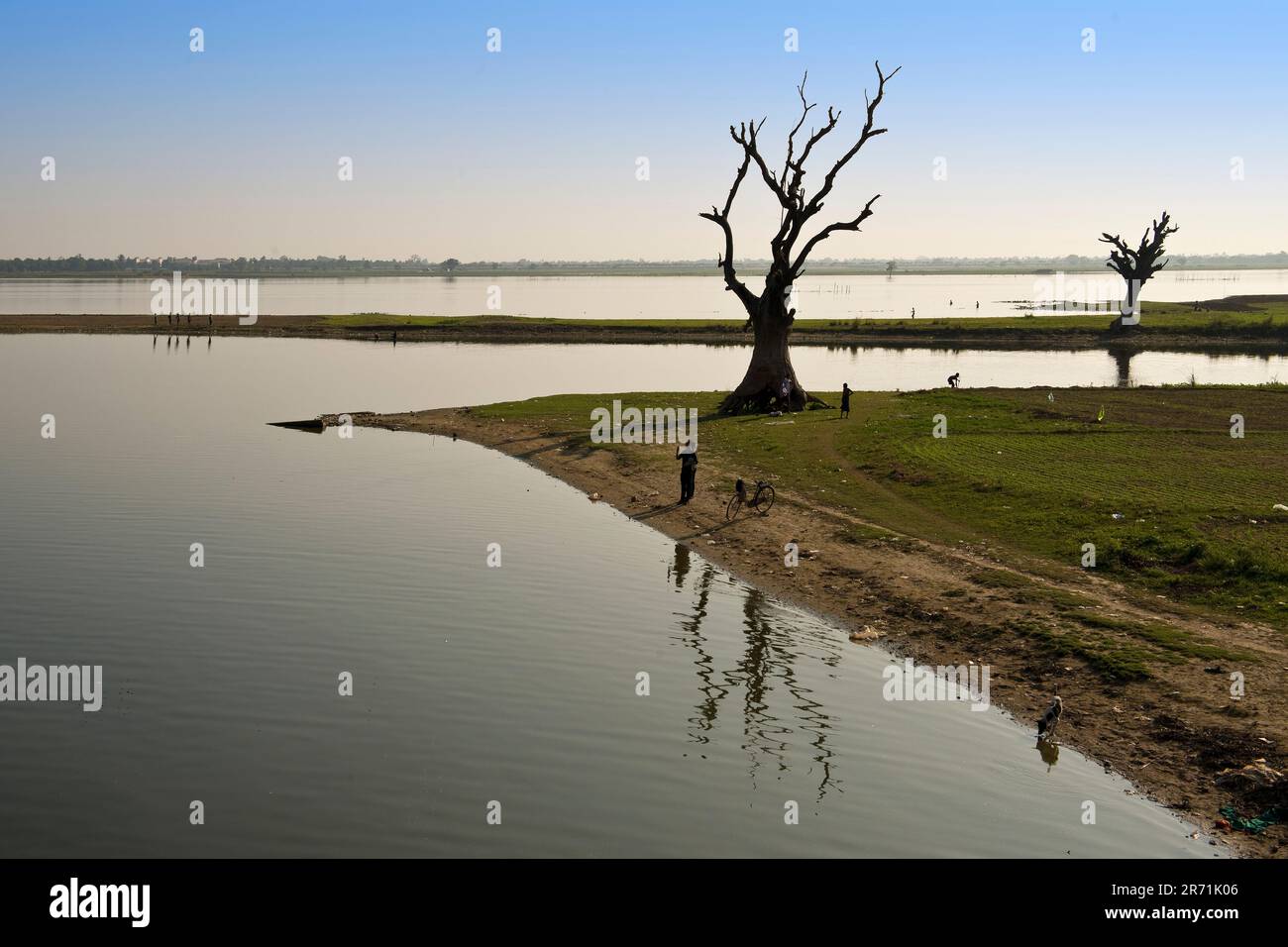 Myanmar, Amarapura, Irrawwadi Fluss Stockfoto