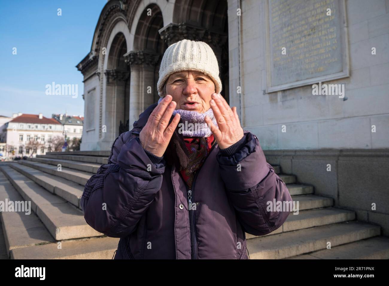 Bulgarien. Sofia. Hausierer Stockfoto