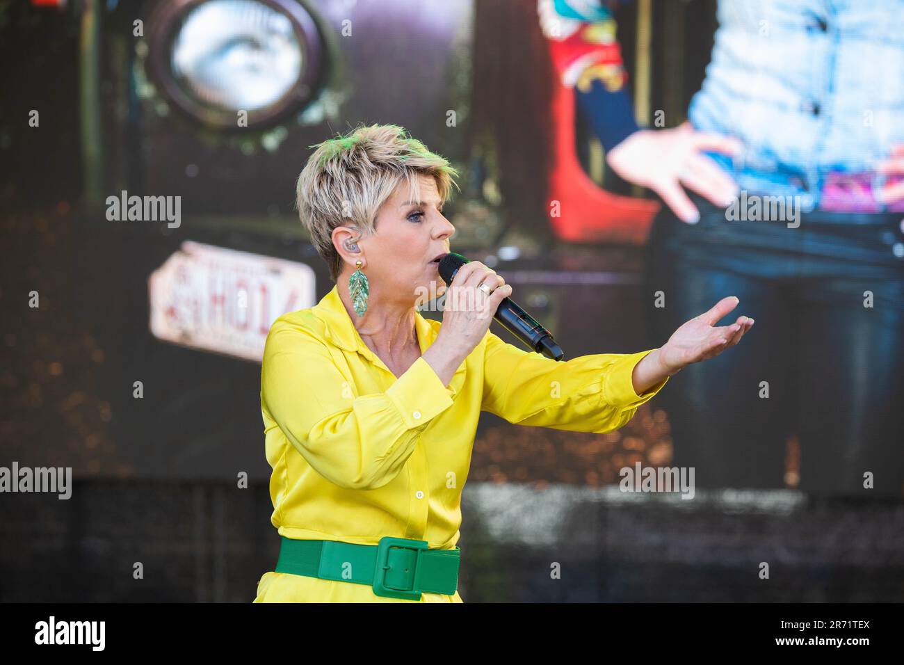 Linda Feller beim Bischofswerdaer Stadtfest. Bischofswerda, 11.06.2023 Stockfoto