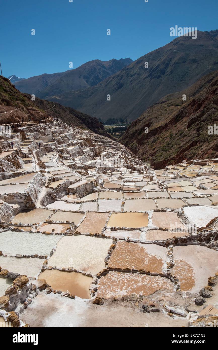 Peru. maras. salinas Stockfoto
