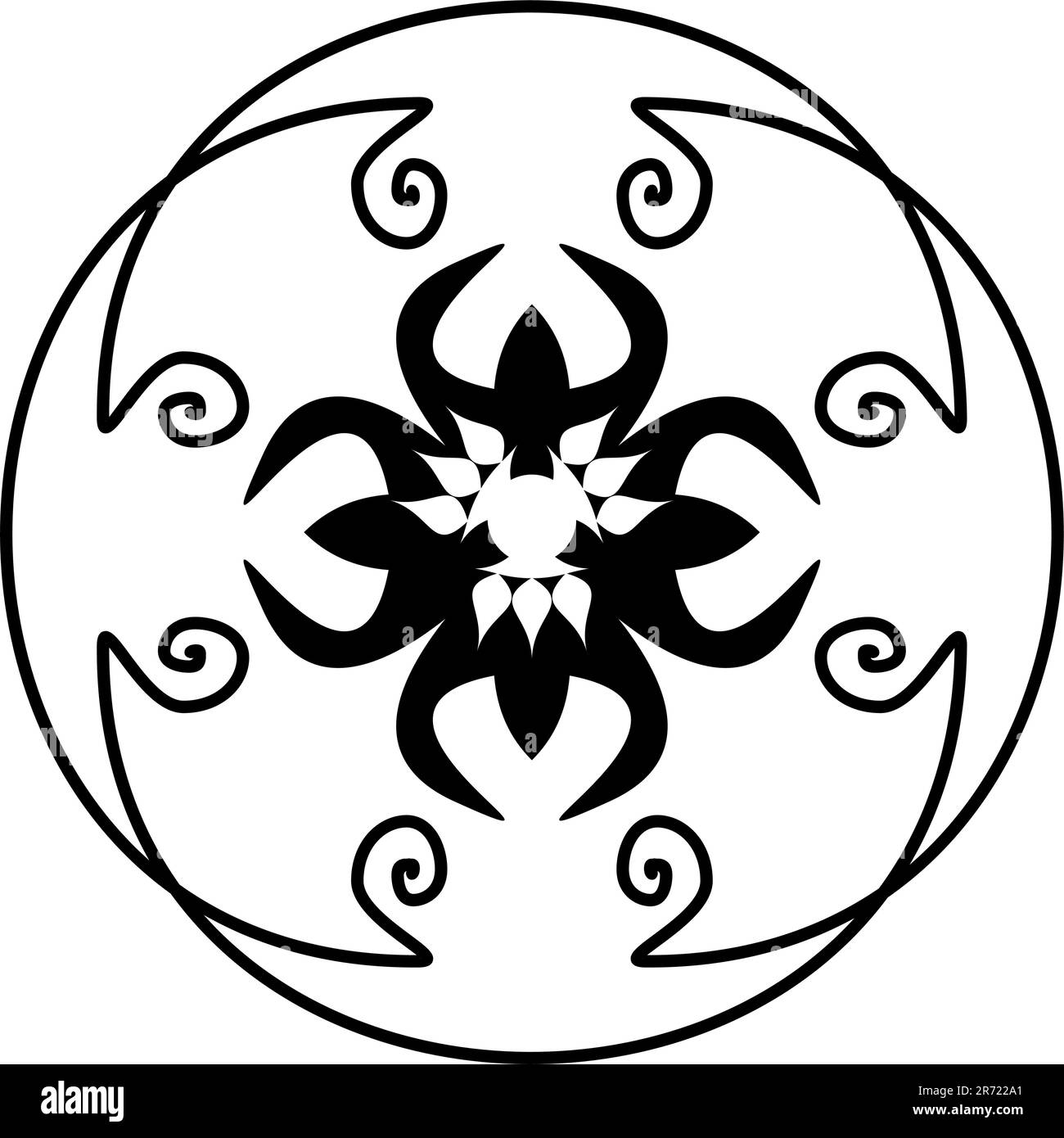 Illustration dekorativ verziert für Design - Vektor Stock Vektor