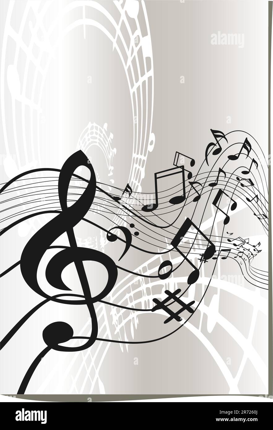 Zusammenfassung Musikhintergrund Stock Vektor