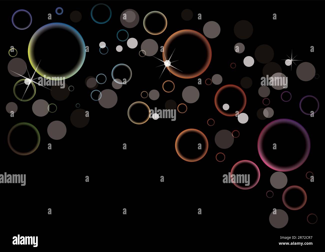 Abstrakter farbenfroher Hintergrund im editierbaren Vektorformat Stock Vektor