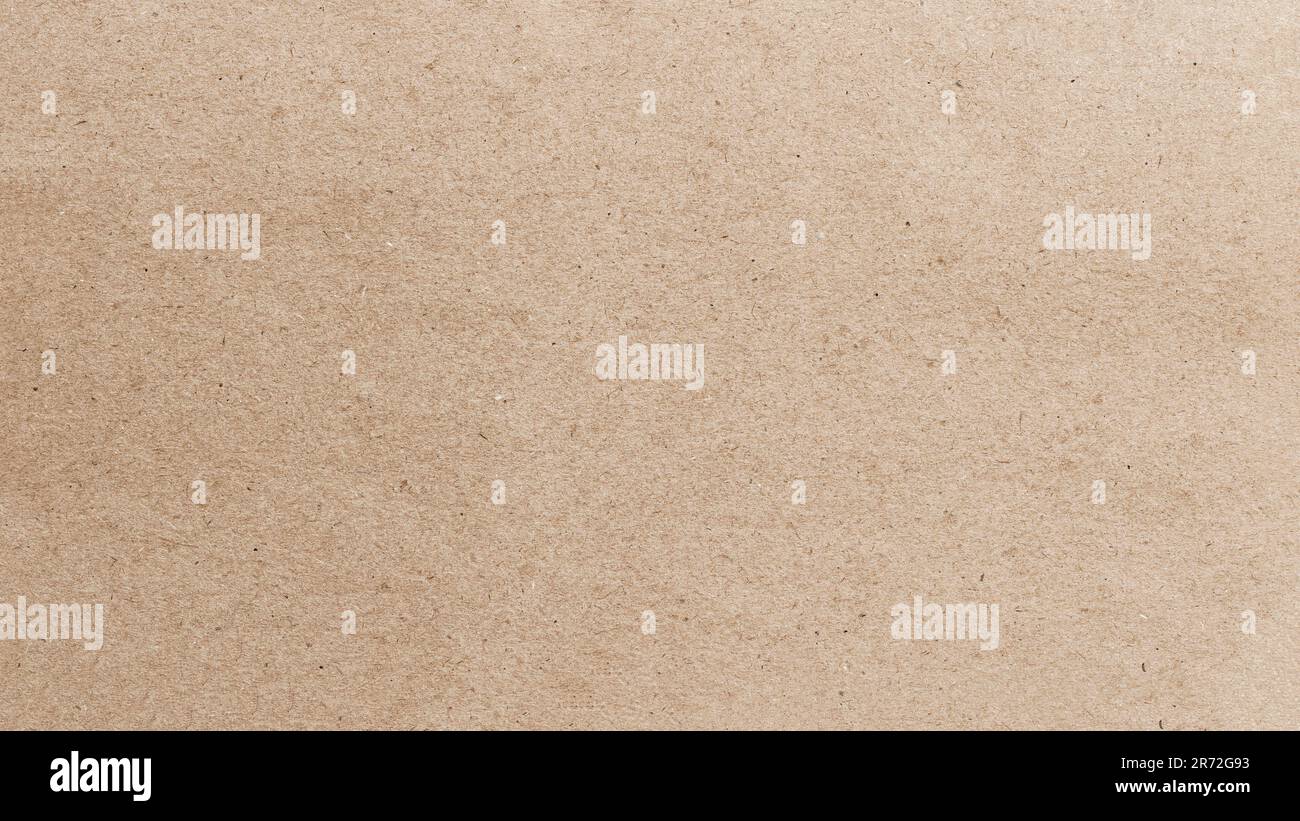 Kraftpapierstruktur, Nahaufnahme des Hintergrunds aus organischem Karton Stockfoto
