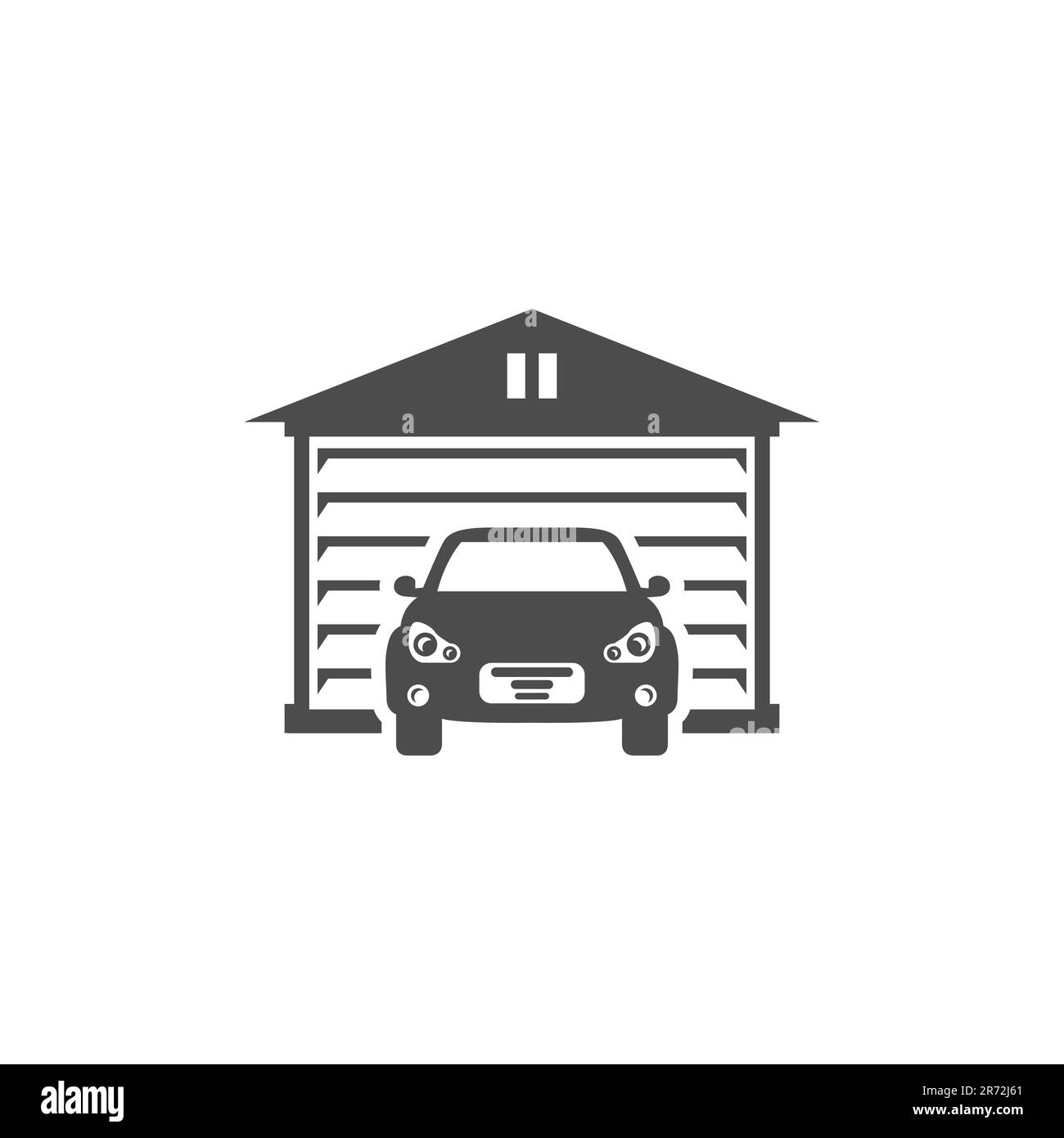 Garage Symbol Designkollektion. Einfaches Garagenkonzept. Kann im Web und auf Mobilgeräten verwendet werden.EPS 10 Stock Vektor