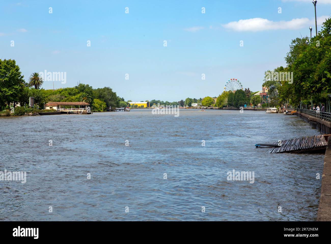 Panoramablick auf den Tiger River Buenos Aires, Argentinien Stockfoto