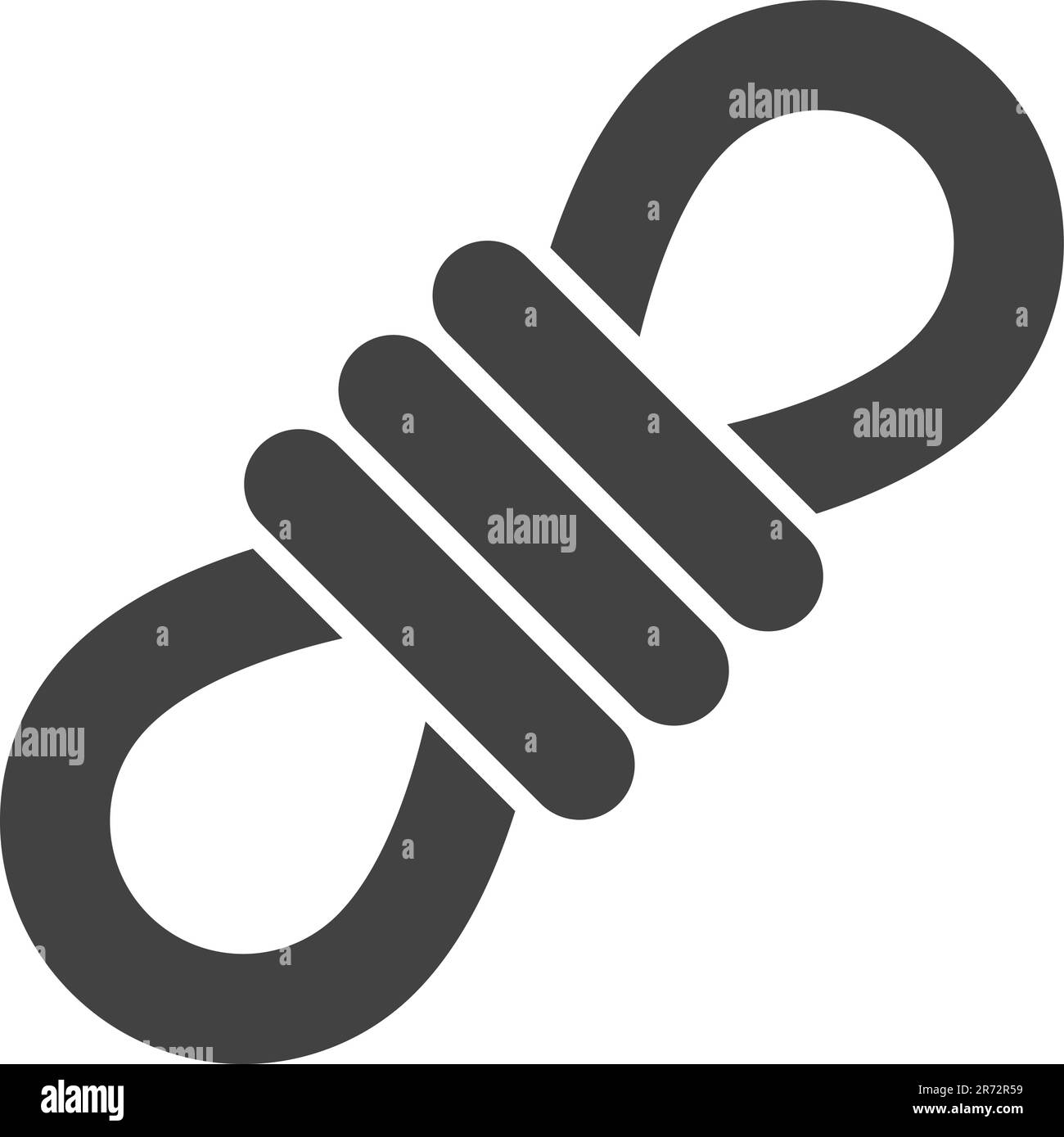 Seil-Symbol-Vektorbild. Geeignet für Webanwendungen und Druckmedien für mobile Anwendungen. Stock Vektor