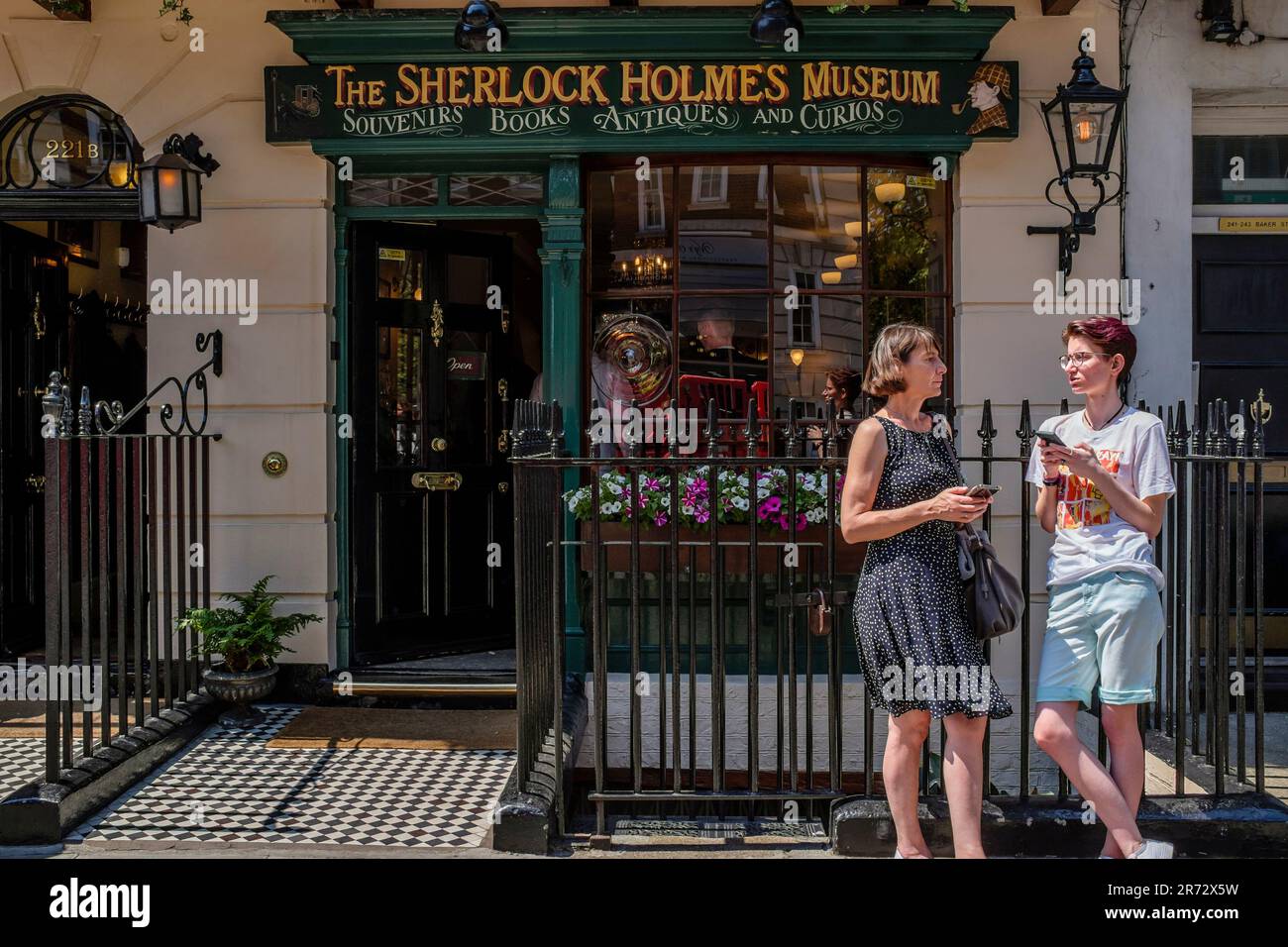 Sherlock Holmes Museum, Baker Street, London. UK Stockfoto