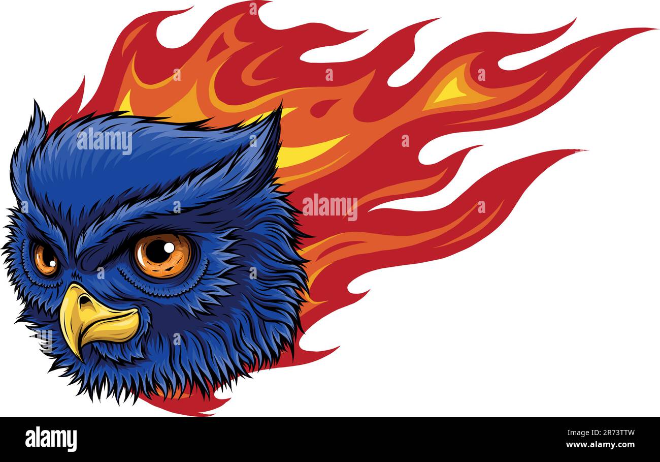 Süßes Cartoon-Eulenkopf-Vektordesign Stock Vektor