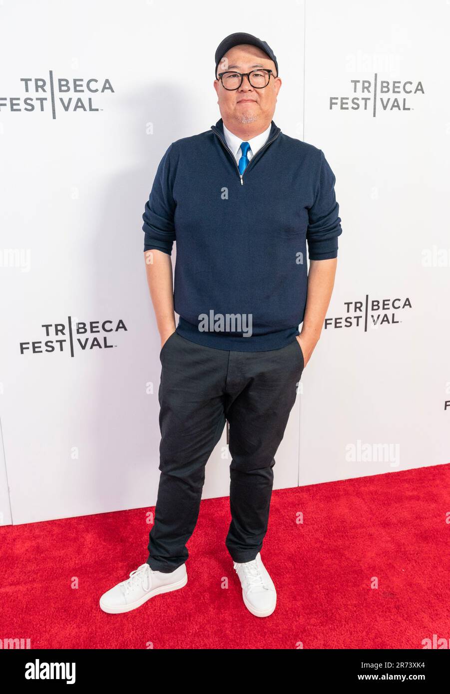 New York, USA. 13. Juni 2023. Peter Sohn nimmt am 12. Juni 2023 am Tribeca Film Festival 2023 im Village East Cinema an der „Elemental“-Premiere Teil. (Foto: Lev Radin/Sipa USA) Guthaben: SIPA USA/Alamy Live News Stockfoto