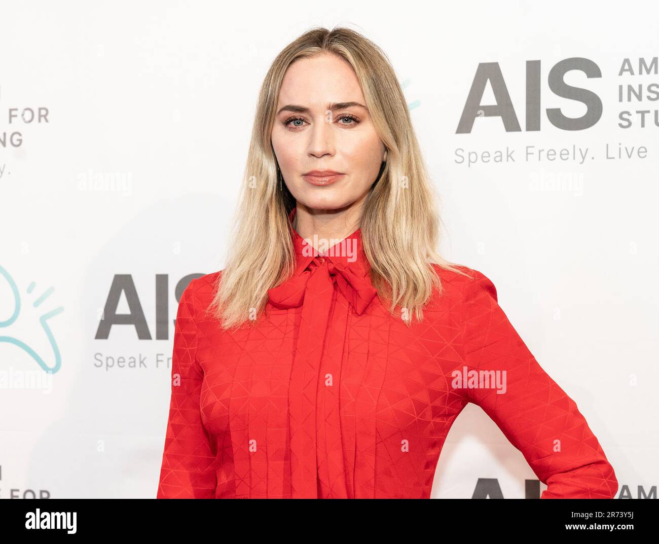 New York, USA. 13. Juni 2023. Emily Blunt besucht am 12. Juni 2023 die jährliche Gala des American Institute for Stuttering 17. in der 583 Park Avenue in New York. (Foto: Lev Radin/Sipa USA) Guthaben: SIPA USA/Alamy Live News Stockfoto