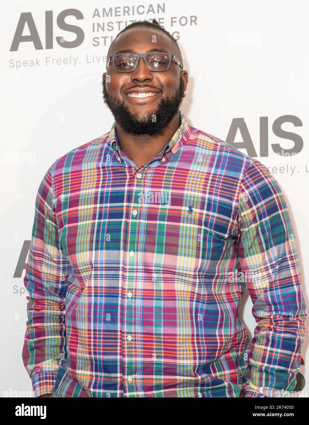 Joshua Ezeudu besucht am 12. Juni 2023 die jährliche Gala des American Institute for Stuttering 17. in der 583 Park Avenue in New York Stockfoto