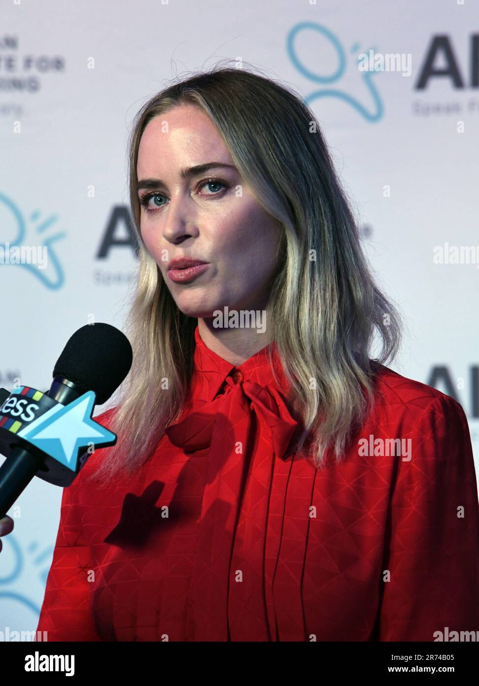 12. Juni 2023, New York, New York, USA: Emily Blunt ist Gastgeber des American Institute for Stuttering 17. Annual Gala in der 583 Park Avenue in New York. (Kreditbild: © Photo Image Press via ZUMA Press Wire) NUR ZUR REDAKTIONELLEN VERWENDUNG! Nicht für den kommerziellen GEBRAUCH! Stockfoto